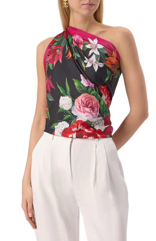 Шелковый платок Dolce & Gabbana FN090R/GDC7A Розовый  FN090R/GDC7A Фото 2