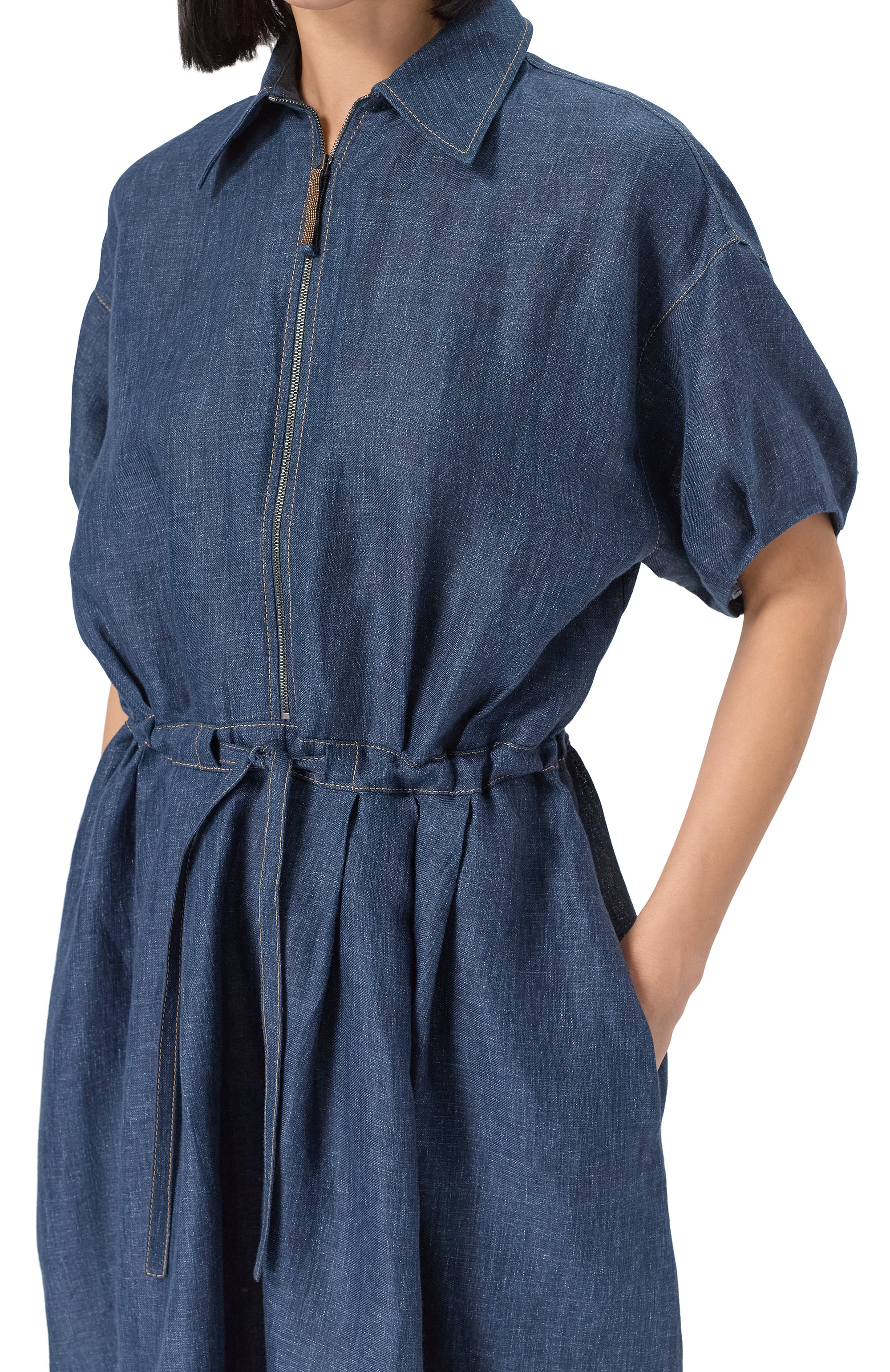 Льняное платье BRUNELLO CUCINELLI, арт. MH538A5345, фото 5