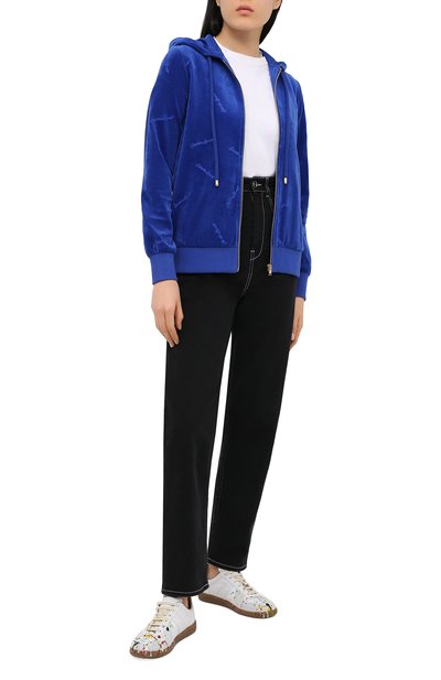 Хлопковая толстовка ESCADA SPORT синего цвета по цене 38950 руб., арт. 5034019, фото 2 Хлопковая толстовка ESCADA SPORT, арт. 5034019, фото 2
