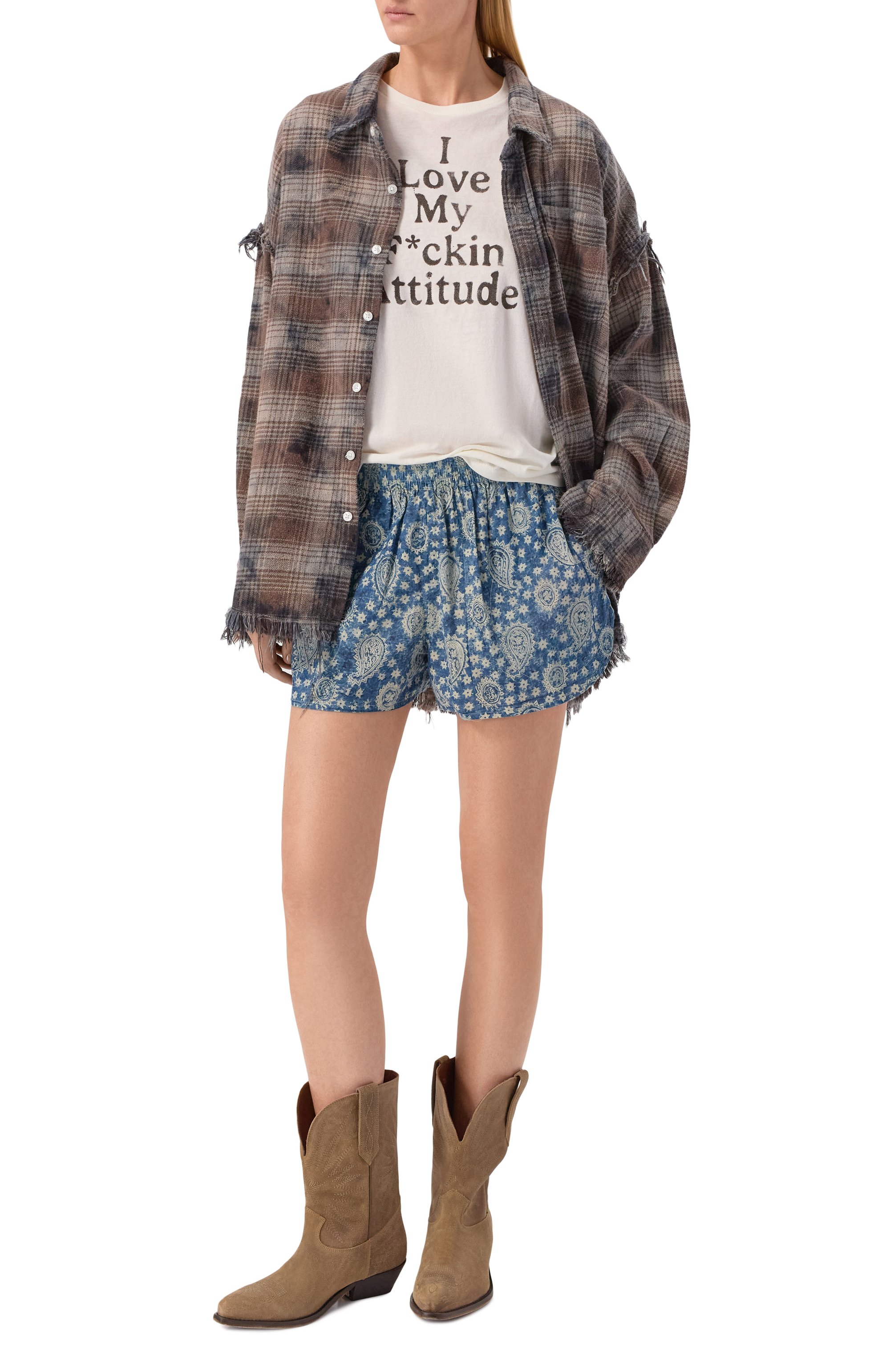 Хлопковые шорты R13, арт. R13WR657-R831B, фото 2