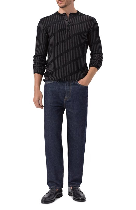 Джемпер из шерсти и вискозы Emporio Armani EM003517/AF19553 Серый  EM003517/AF19553 Фото 2