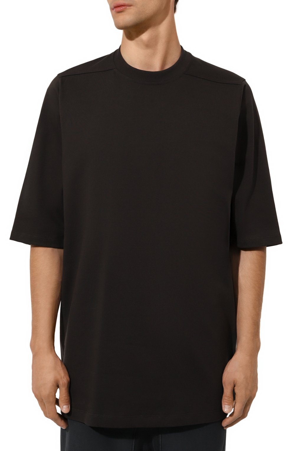 Хлопковая футболка RICK OWENS, арт. RU02D6249/BA, фото 3