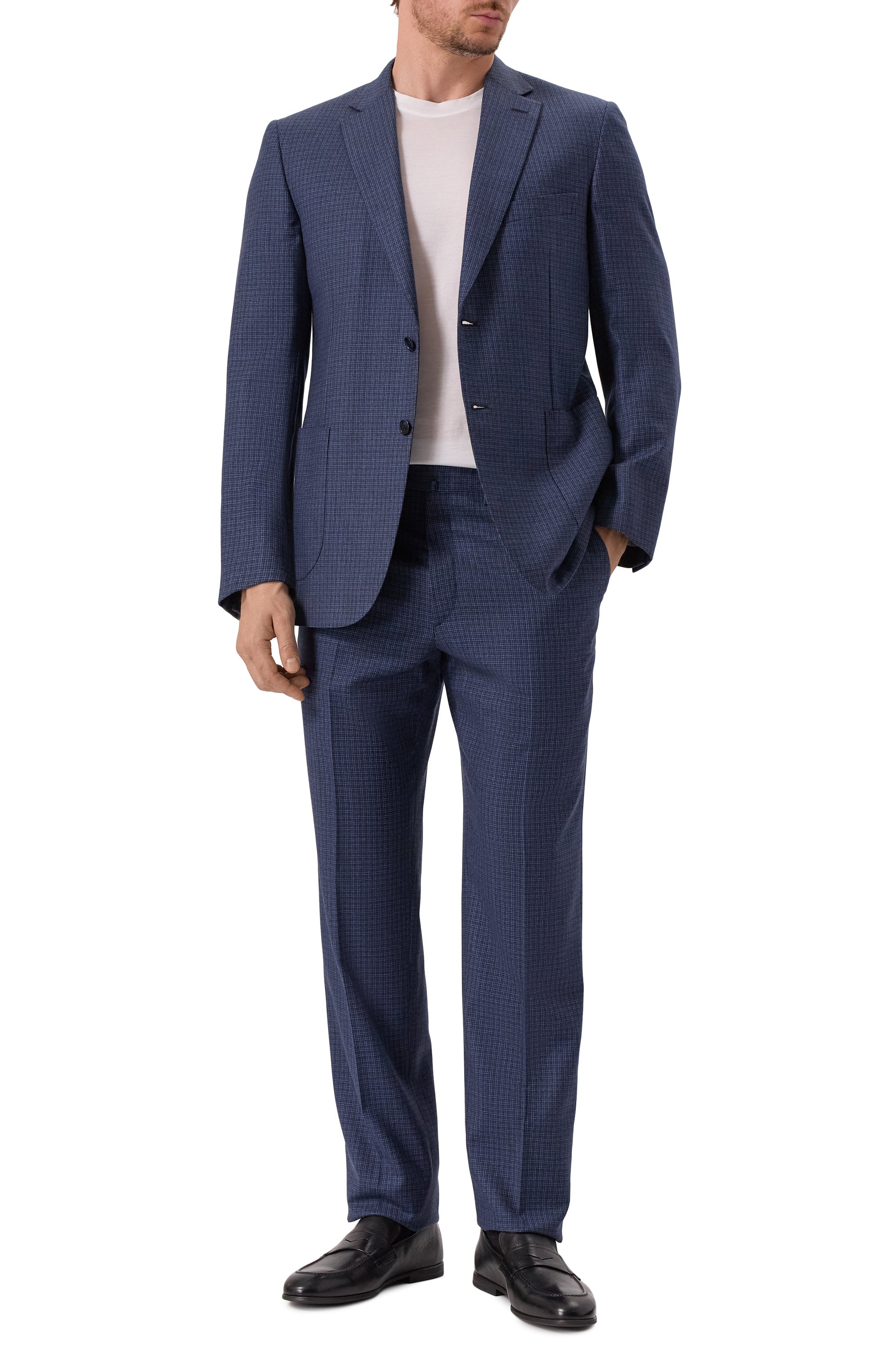 Шерстяной костюм с однобортным пиджаком BRIONI, арт. RA0J0L/07A3J/BRUNIC0/2, фото 2