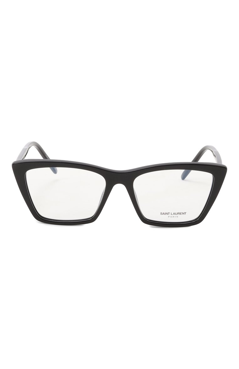 Женские оправа SAINT LAURENT черного цвета, арт. SL 737 MICA THIN 0PT 001 | Фото 3 (Тип очков: Оправа; Материал: Пластик; Региональные ограничения белый список (Axapta Mercury): Не проставлено; Нос: Не проставлено; Очки форма: Прямоугольные; Оптика Гендер: оптика-женское)