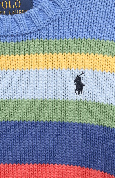Хлопковый пуловер POLO RALPH LAUREN, арт. 323862006, фото 3