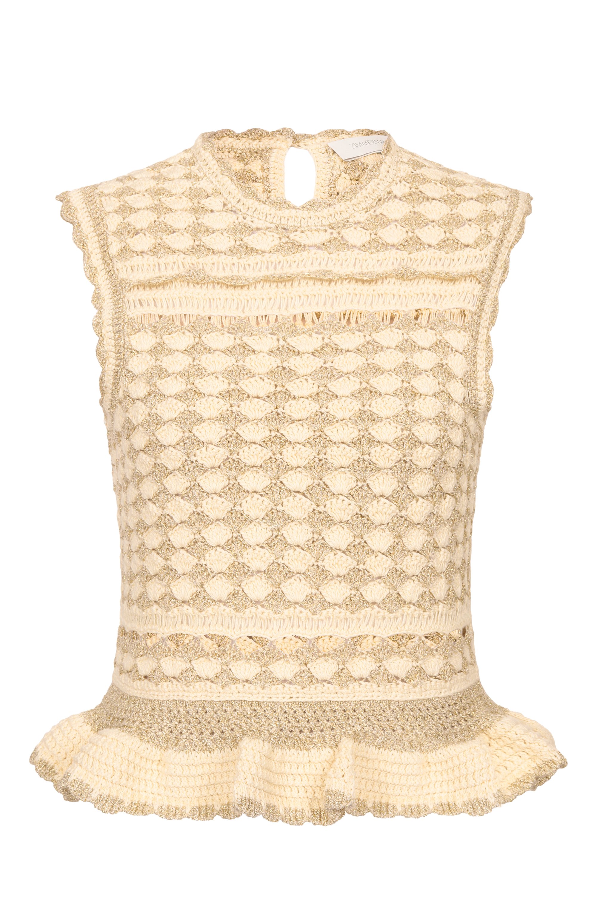 Топ из вискозы и хлопка ZIMMERMANN, арт. 6564TRS262, фото 1