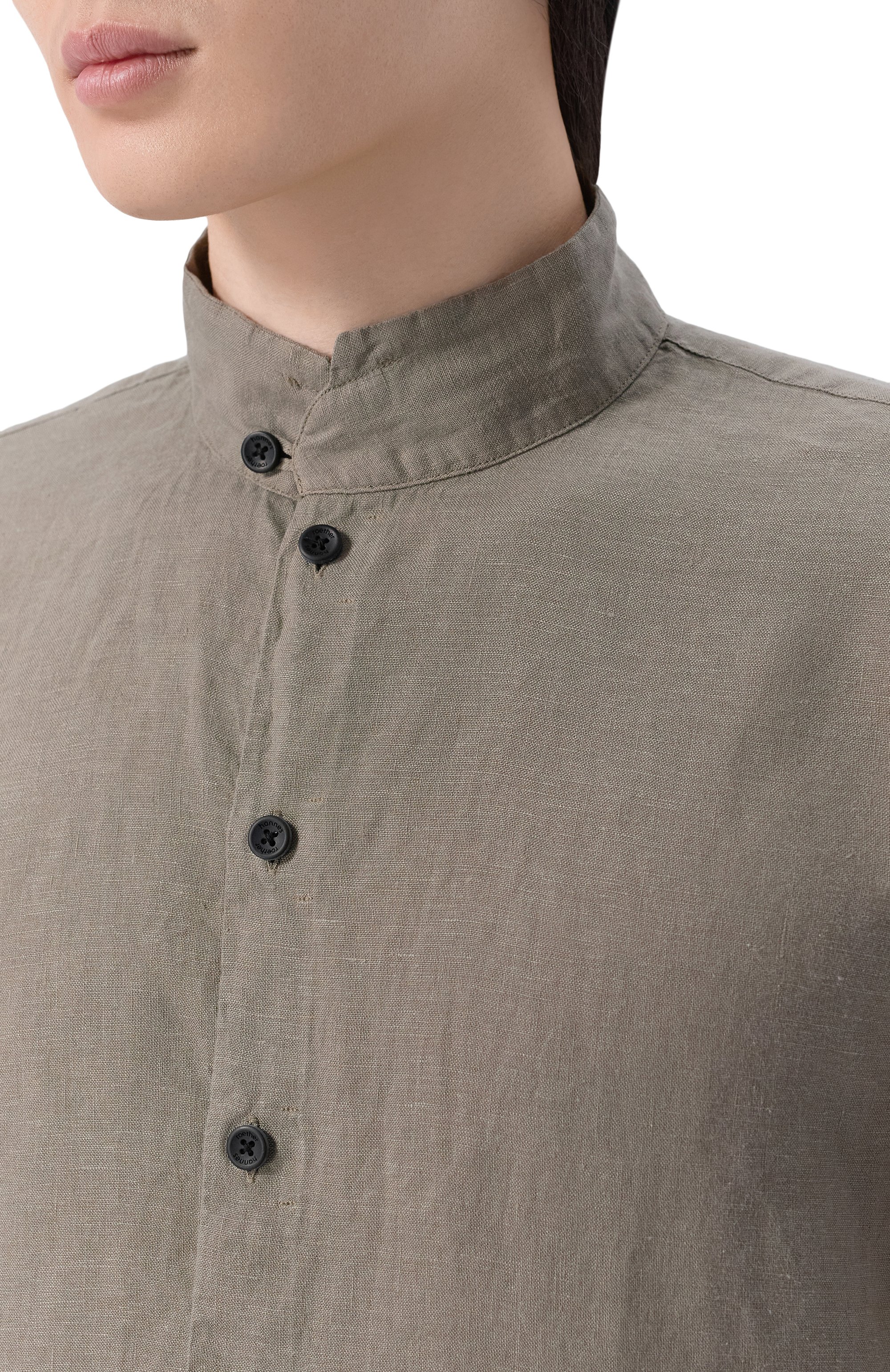 Льняная рубашка HANNES ROETHER, арт. MIL29SKE.608, фото 5