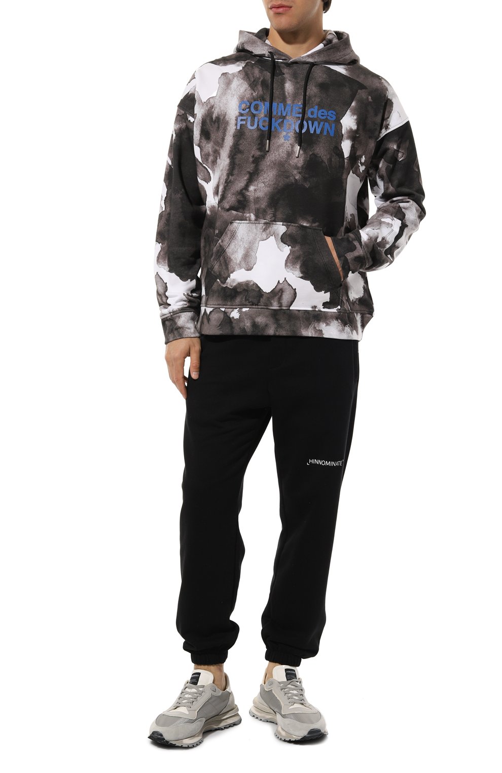 Хлопковое худи Comme des Fuckdown цвет разноцветный купить в ЦУМ