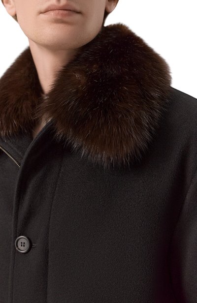 Кашемировое пальто с подкладкой из соболя MVST, арт. M26.1MM.CM01.3/F184 CASHMERE+SABLE, фото 5