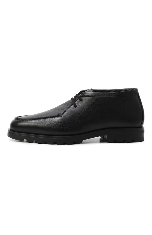 Кожаные ботинки Detroit Santoni MGDG18609NE0AHAS Чёрный  MGDG18609NE0AHAS Фото 4