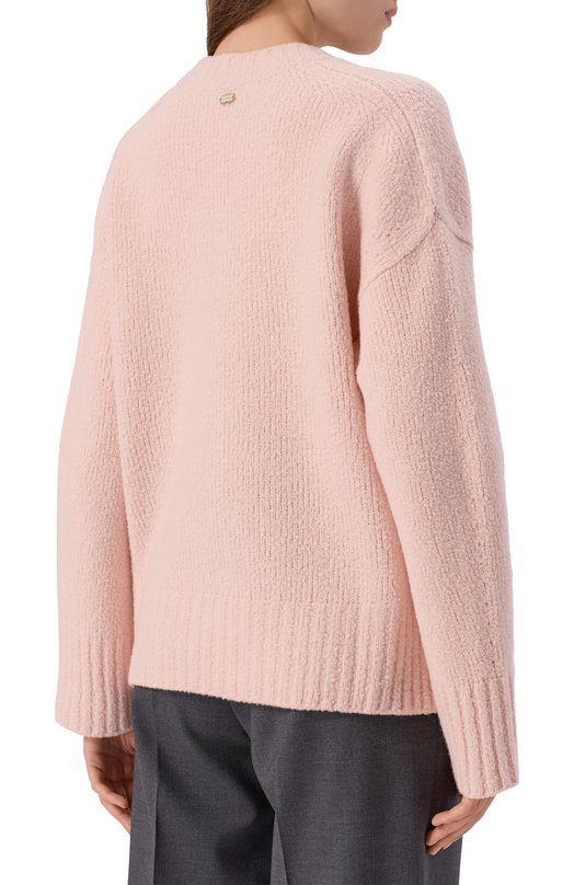 Шерстяной кардиган Agnona K410088E/0A050NE Розовый  K410088E/0A050NE Фото 4