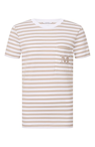 Женская хлопковая футболка MAX MARA, арт. MXM0B0LI
