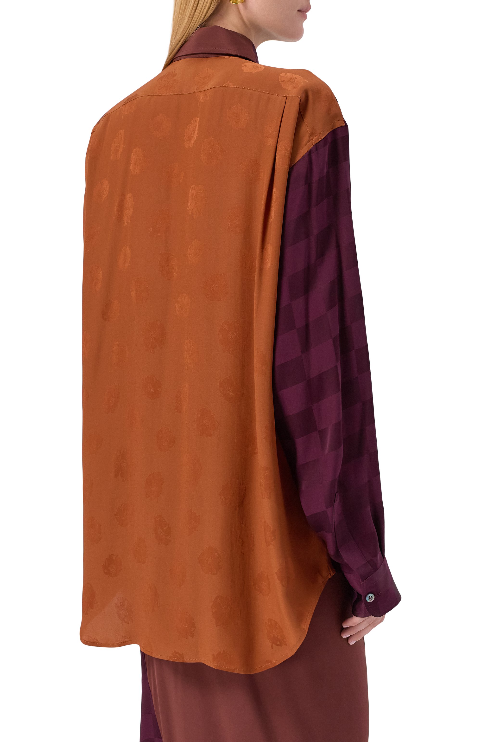 Рубашка из вискозы и шелка MOSCHINO, арт. A0235/5535, фото 4