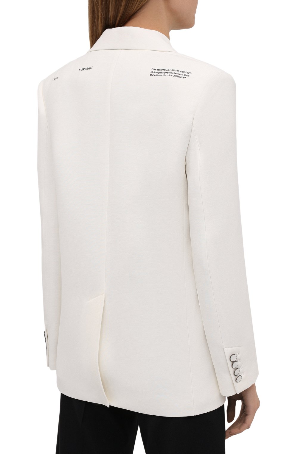 Жакет из вискозы и шерсти OFF-WHITE, арт. 0WEF064S21FAB003, фото 4