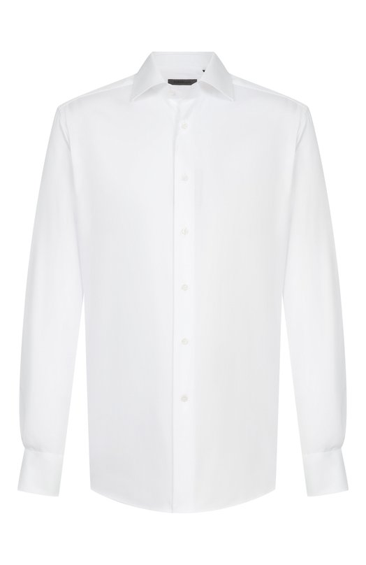 Хлопковая сорочка Corneliani 26P110-2611631 Белый 26P110-2611631