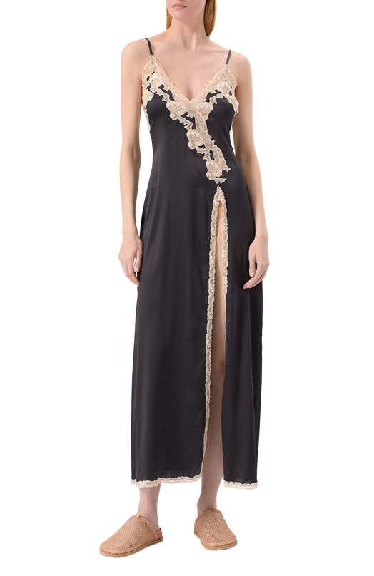 Шелковая сорочка C.alla 322 Чёрный  322 Фото 2