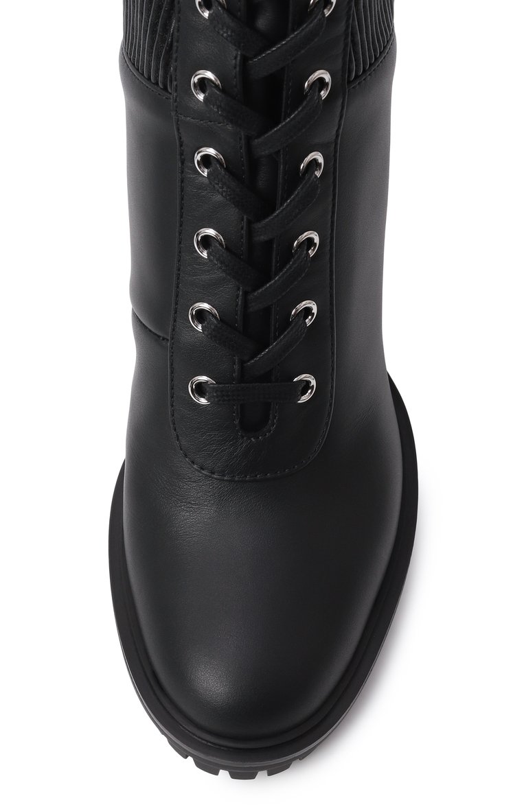 Женские кожаные ботильоны martis GIANVITO ROSSI черного цвета, арт. G73833.70CU0.CE0NENE | Фото 6 (Материал внутренний: Натуральная кожа; Материал сплава: Проставлено; Драгоценные камни: Проставлено; Каблук высота: Высокий; Подошва: Платформа; Материал утеплителя: Без утеплителя; Каблук тип: Устойчивый; Материал внешний: Натуральная кожа)