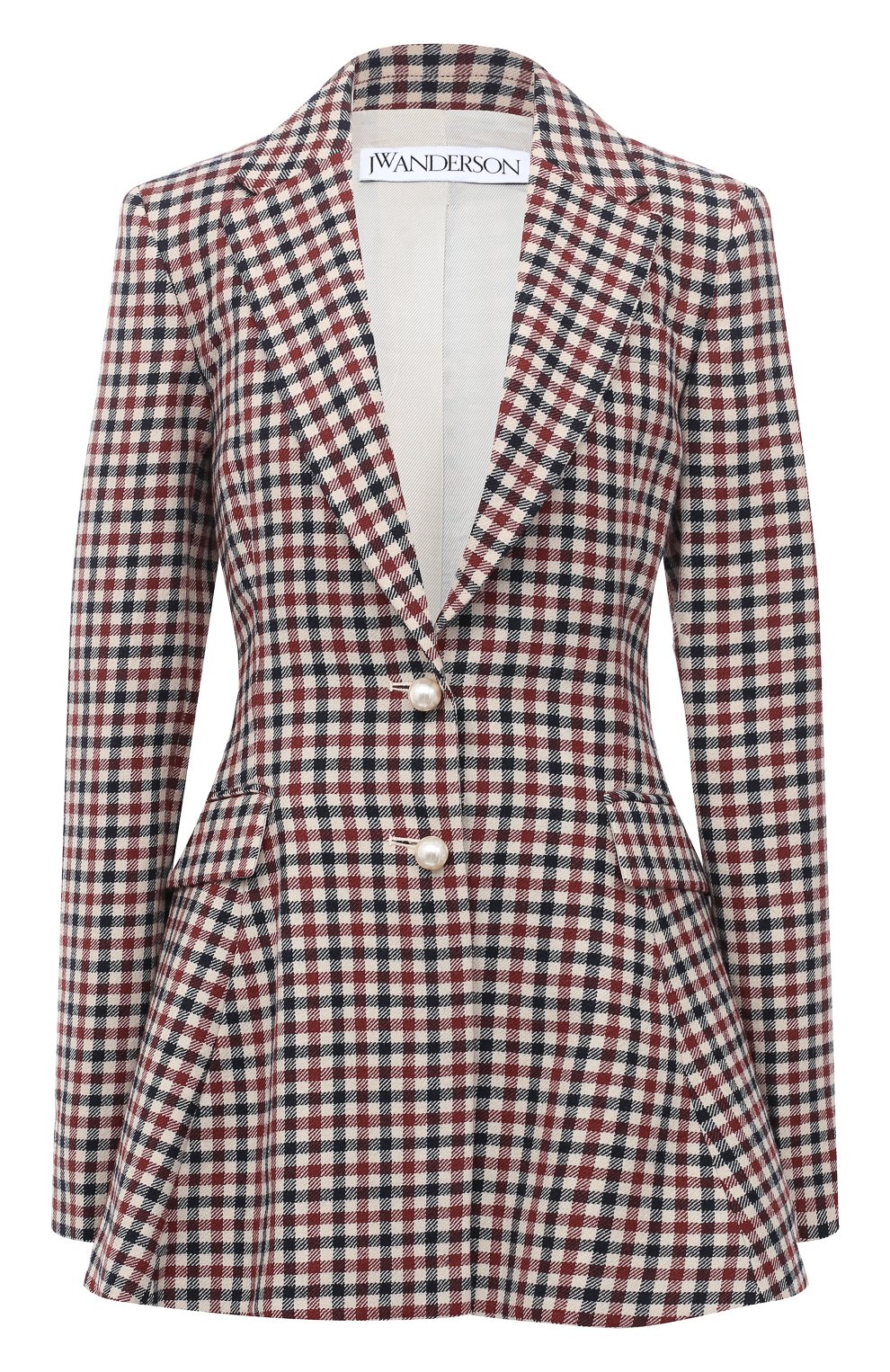 Шерстяной жакет JW ANDERSON разноцветного цвета по цене 84100 руб., арт. JK0056 PG0332, фото 1 Шерстяной жакет JW ANDERSON, арт. JK0056 PG0332, фото 1