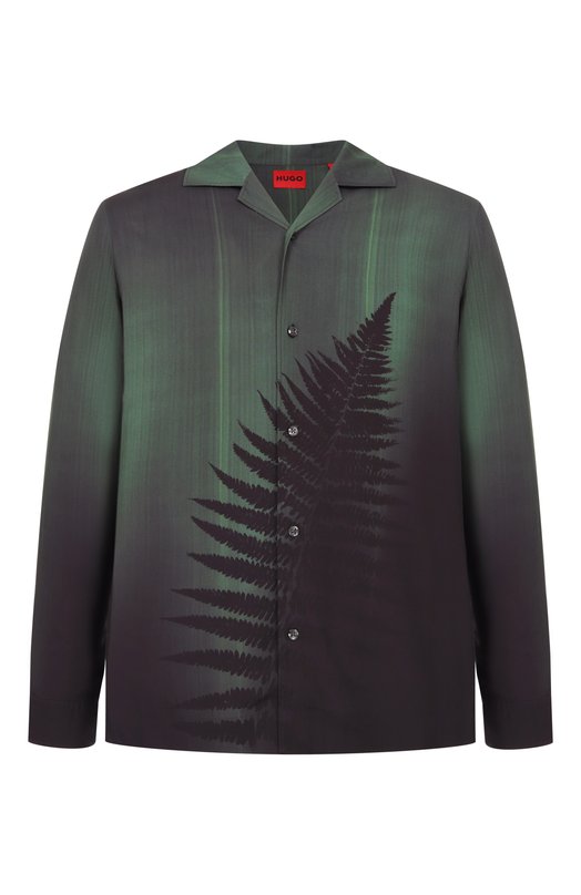 Рубашка из вискозы HUGO 50555790 Зелёный 50555790
