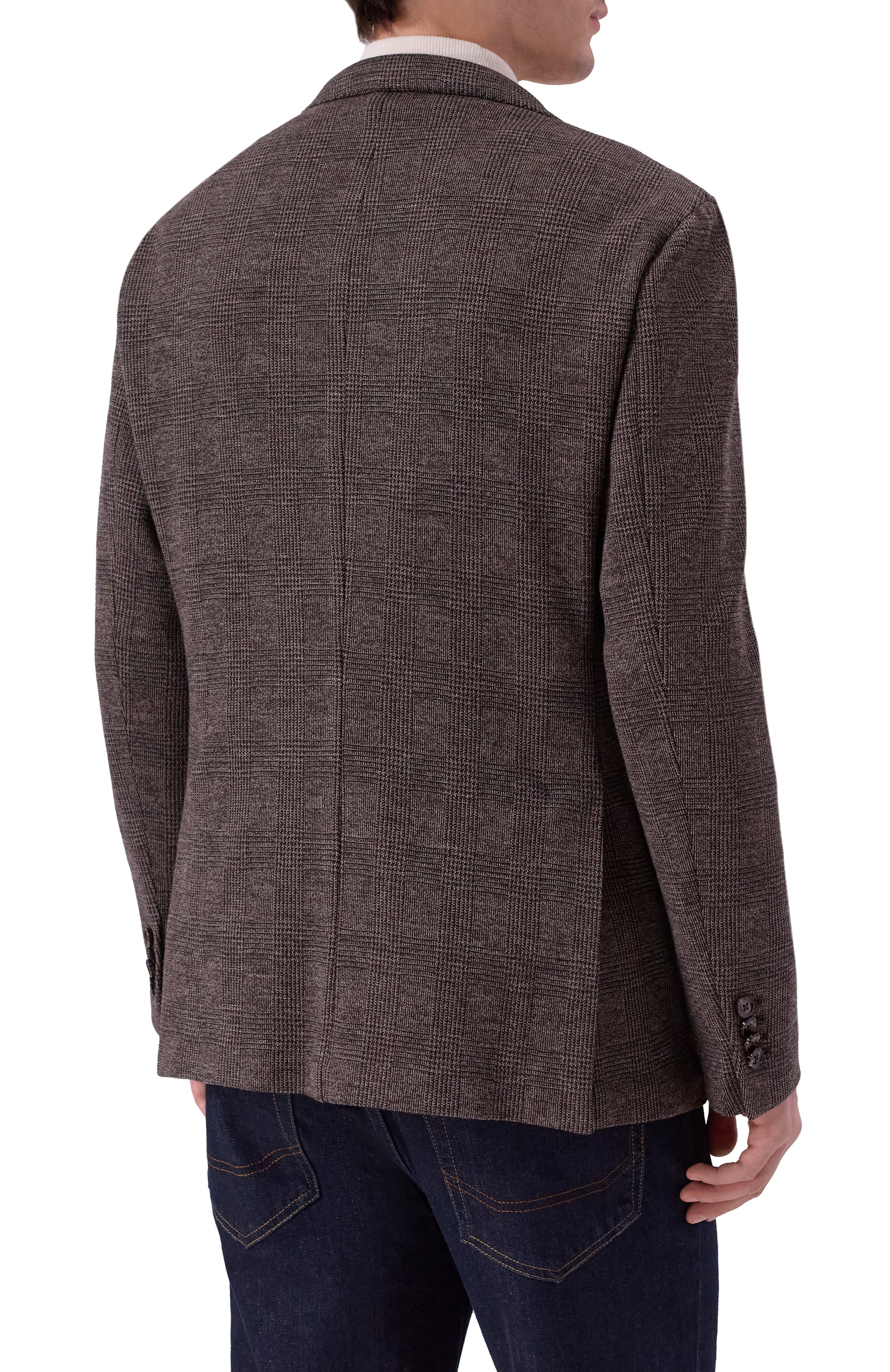 Пиджак из хлопка и шерсти ANDREA CAMPAGNA темно-коричневого цвета по цене 128500 руб., арт. BIELLA/DD106, фото 5 Пиджак из хлопка и шерсти ANDREA CAMPAGNA, арт. BIELLA/DD106, фото 5