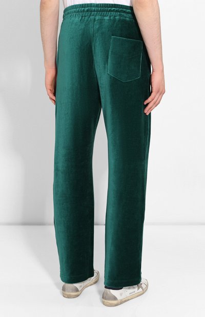 Брюки CASABLANCA зеленого цвета по цене 20950 руб., арт. MS20-JTR-002 VEL0UR TRACK B0TT0MS, фото 4 Брюки CASABLANCA, арт. MS20-JTR-002 VEL0UR TRACK B0TT0MS, фото 4