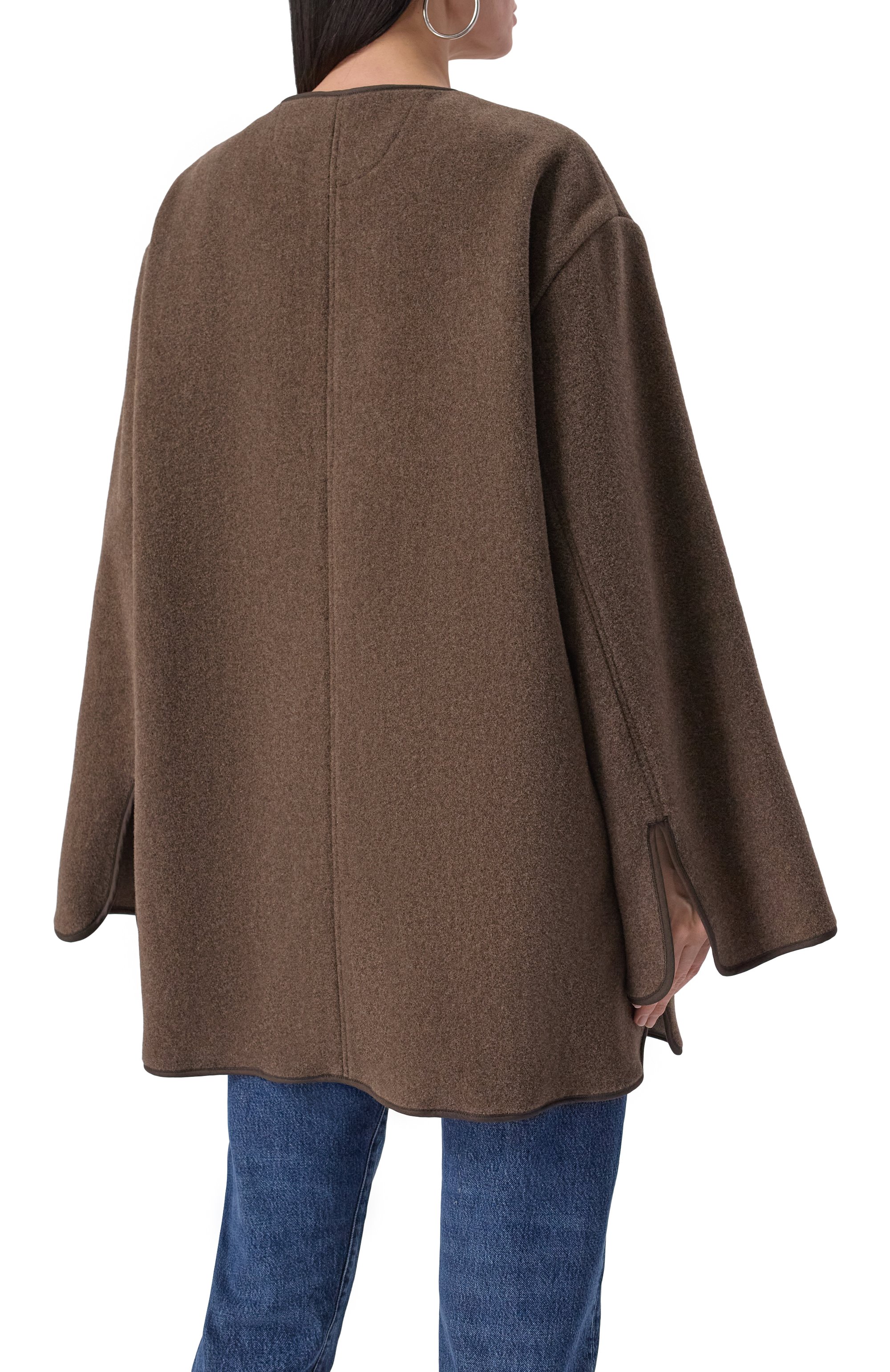 Шерстяное полупальто TOTEME, арт. 251-WR04262-FB0039, фото 4