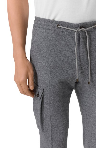 Шерстяные брюки-карго CORNELIANI, арт. 264L14-2618801, фото 5