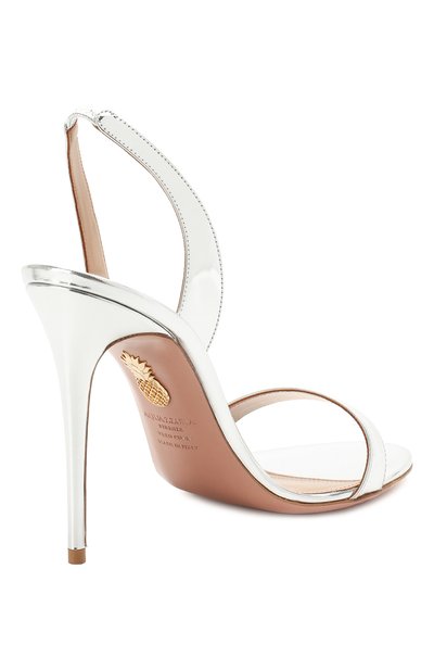 Кожаные босоножки so nude 105 AQUAZZURA, арт. SNUHIGS0-SPE-CCC, фото 4