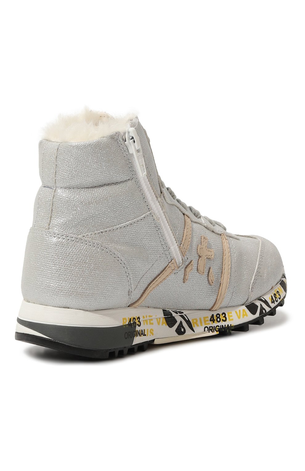 Кожаные кроссовки adam PREMIATA WILL BE серебряного цвета по цене 24400 руб., арт. 19M81898/ADAM M/20-26, фото 3 Кожаные кроссовки adam PREMIATA WILL BE, арт. 19M81898/ADAM M/20-26, фото 3