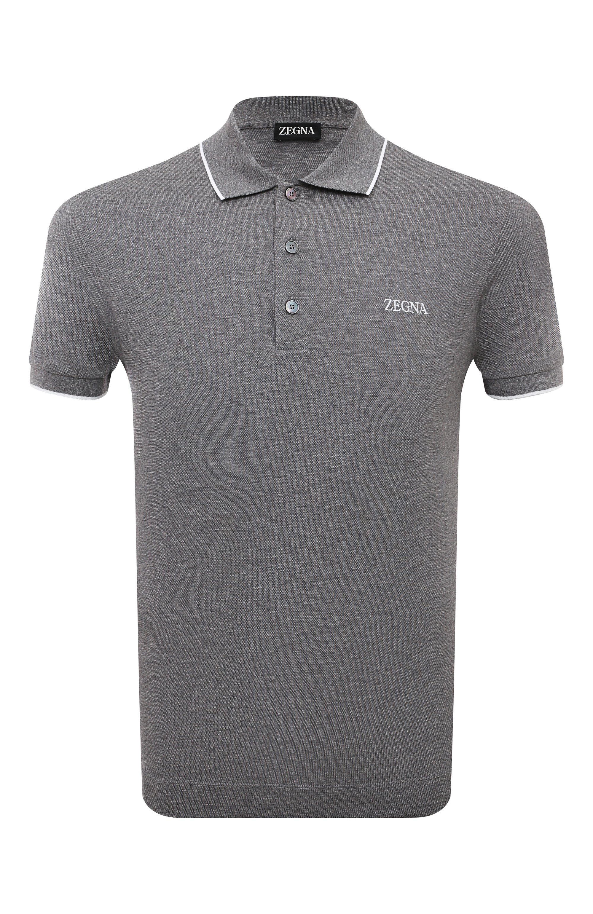 Хлопковое поло ZEGNA, арт. E7358A5/B746, фото 1