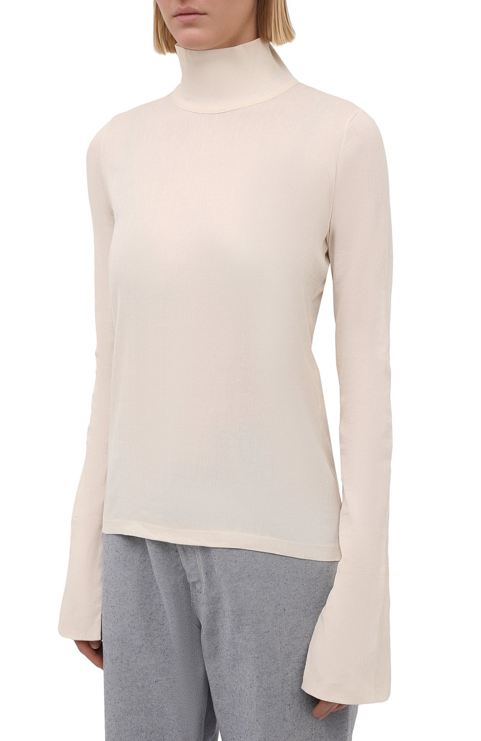 Хлопковая водолазка JIL SANDER, арт. JSWS707302-WS247108, фото 3
