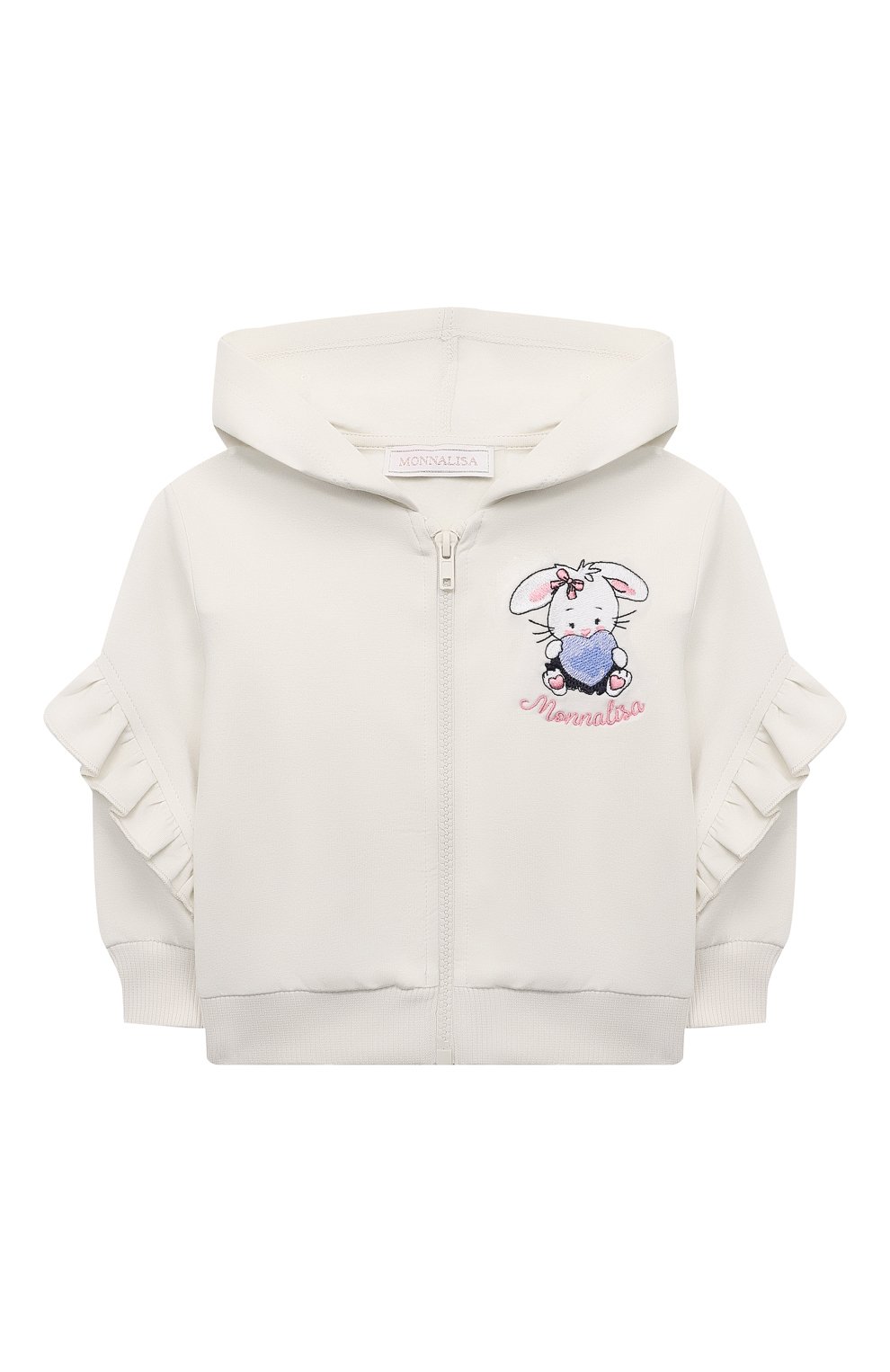 Хлопковая толстовка MONNALISA, арт. 398806RM, фото 1