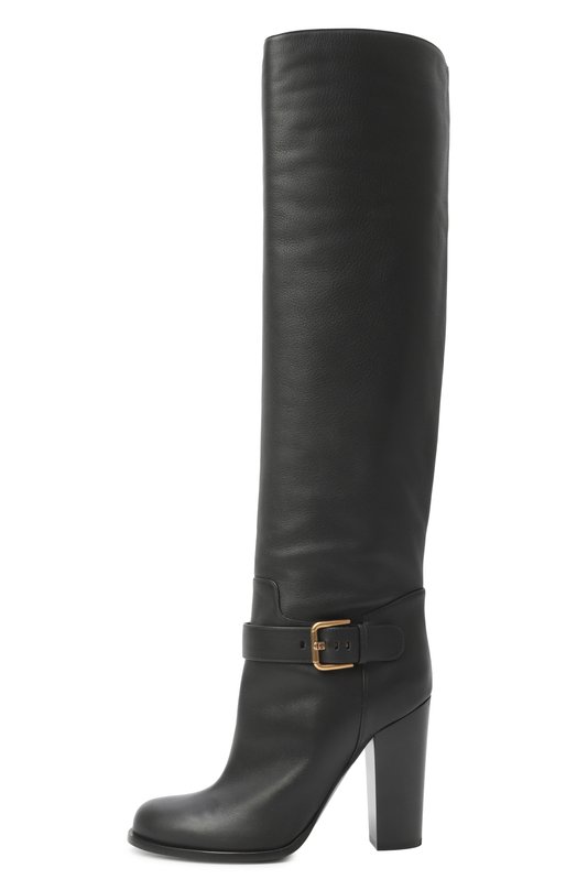 Кожаные сапоги Moss 105 Dolce & Gabbana CU1222/A0831 Чёрный  CU1222/A0831 Фото 4