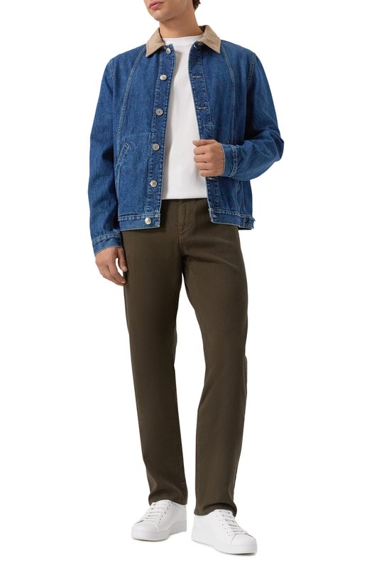 Хлопковая футболка Brunello Cucinelli M0B131308 Белый  M0B131308 Фото 2