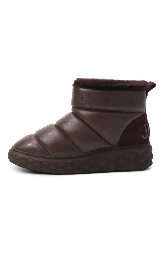 Кожаные полусапоги Xan Jimmy Choo XANQJJVCH0C0LATEMIX Коричневый  XANQJJVCH0C0LATEMIX Фото 4