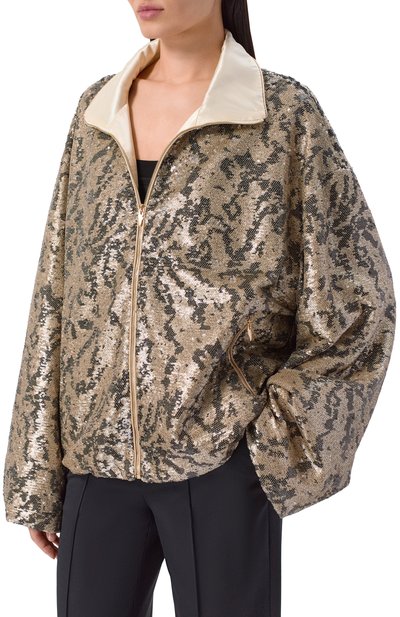 Куртка с отделкой пайетками ХОХЛОМА Х АЛЕНА АХМАДУЛЛИНА, арт. WTO1334, фото 3