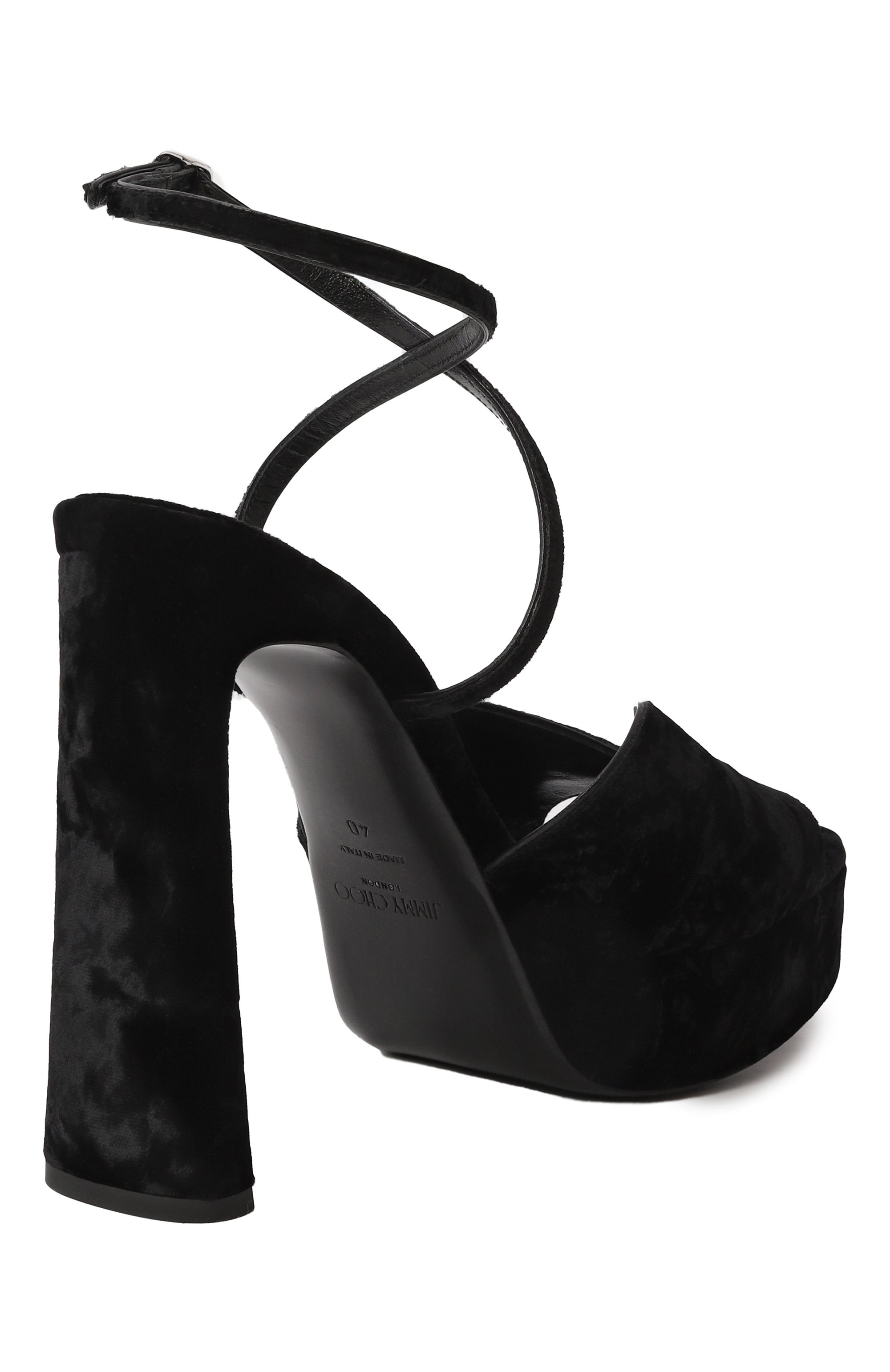 Текстильные босоножки karli 125 JIMMY CHOO, арт. KARLI/PF 125, фото 5