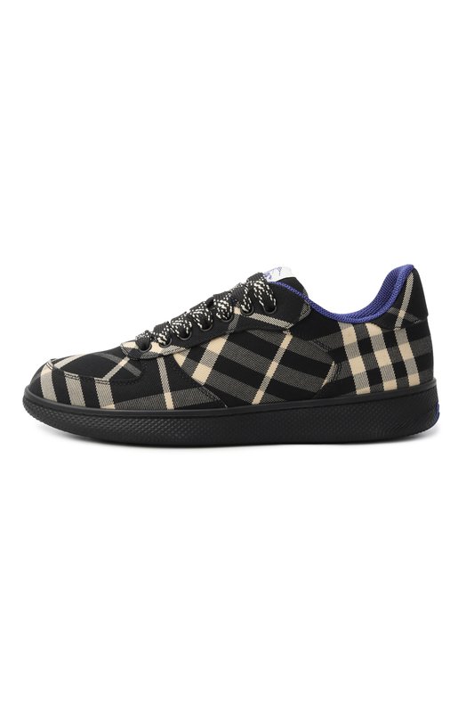 Текстильные кеды Terrace Burberry 8095370 Чёрный  8095370 Фото 4
