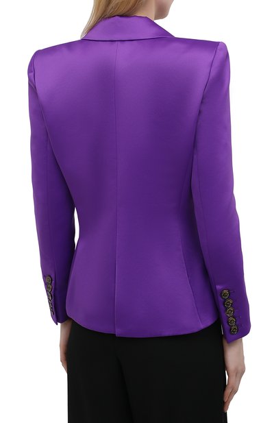 Двубортный жакет ALEXANDRE VAUTHIER фиолетового цвета по цене 226000 руб., арт. 212JA802BIS 1458-212, фото 4 Двубортный жакет ALEXANDRE VAUTHIER, арт. 212JA802BIS 1458-212, фото 4