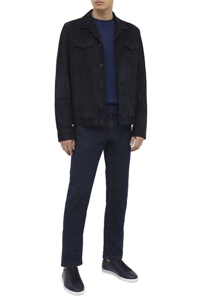 Джинсы ZILLI темно-синего цвета по цене 124500 руб., арт. MCU-00080-HIPE1/S001, фото 3 Джинсы ZILLI, арт. MCU-00080-HIPE1/S001, фото 3