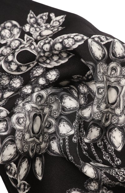 Шелковый шарф ALEXANDER MCQUEEN, арт. 757239/3011Q, фото 4