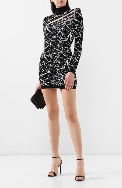Платье BALMAIN черного цвета по цене 214500 руб., арт. RF06750/K387, фото 2 Платье BALMAIN, арт. RF06750/K387, фото 2