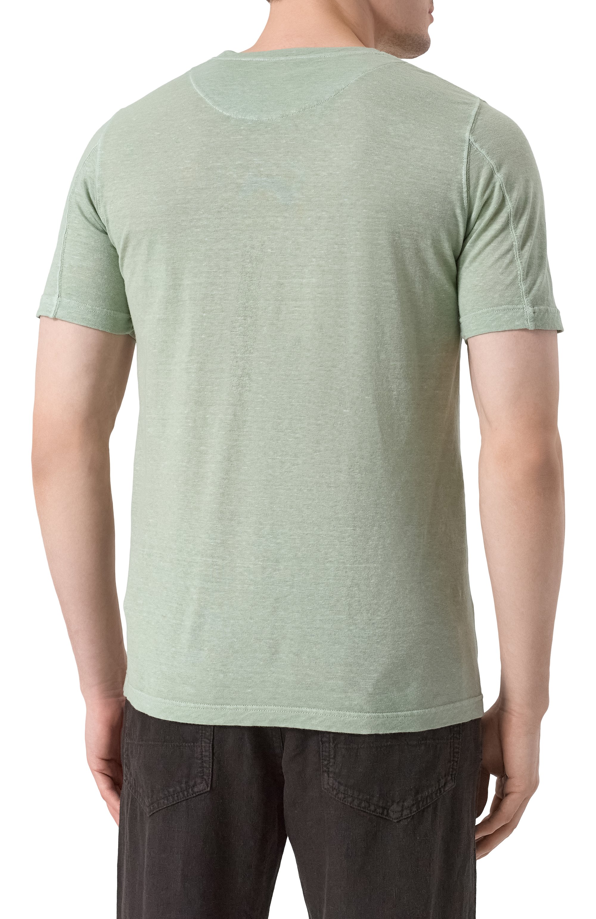 Футболка из хлопка и льна 120% LINO, арт. 32ALIM7186/G308/S01, фото 4