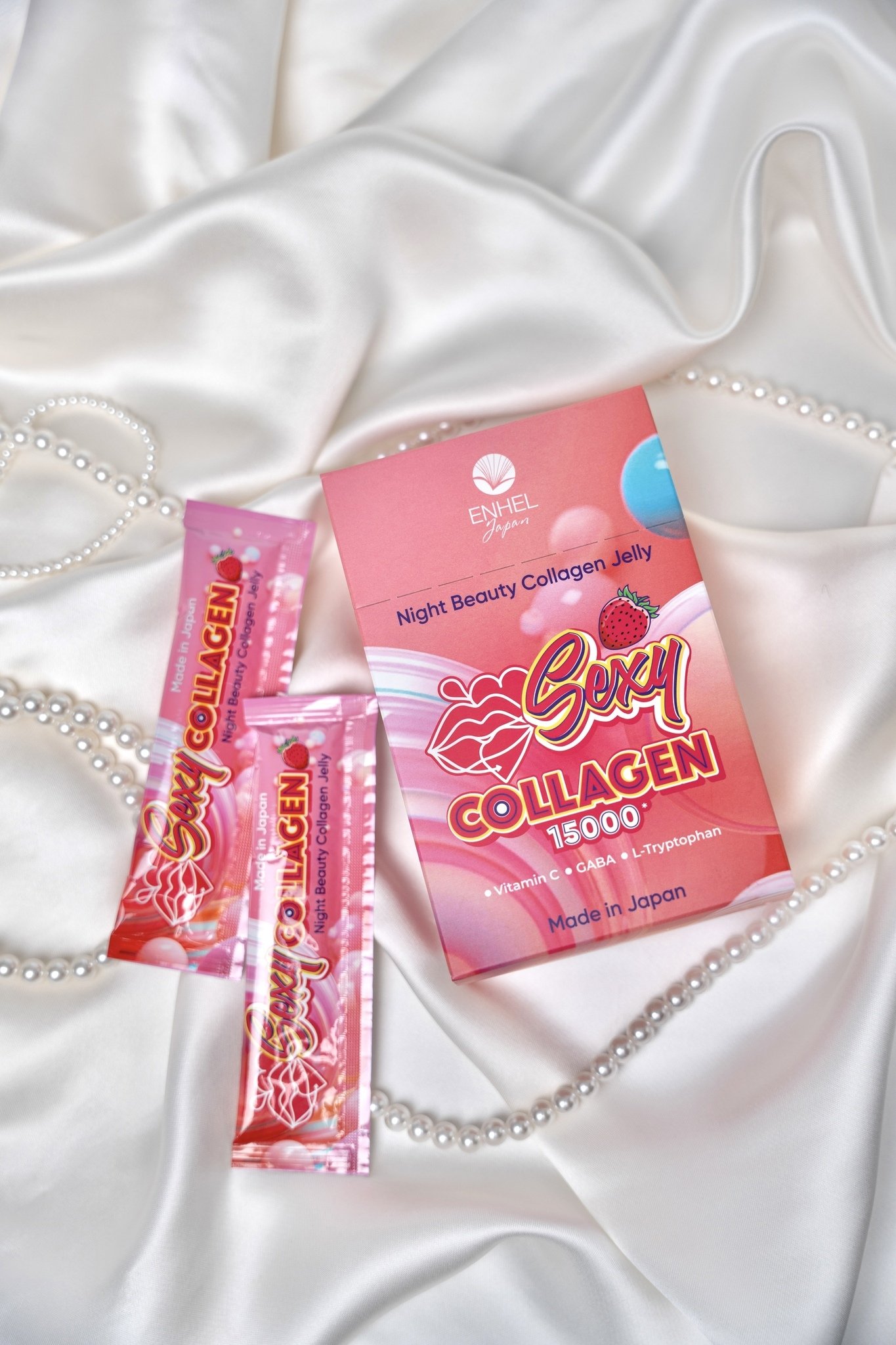 Желе для ночной красоты со вкусом клубники night beauty jelly (15шт.) ENHEL BEAUTY бесцветного цвета по цене 25000 руб., арт. 4589449701748, фото 3 Желе для ночной красоты со вкусом клубники night beauty jelly (15шт.) ENHEL BEAUTY, арт. 4589449701748, фото 3
