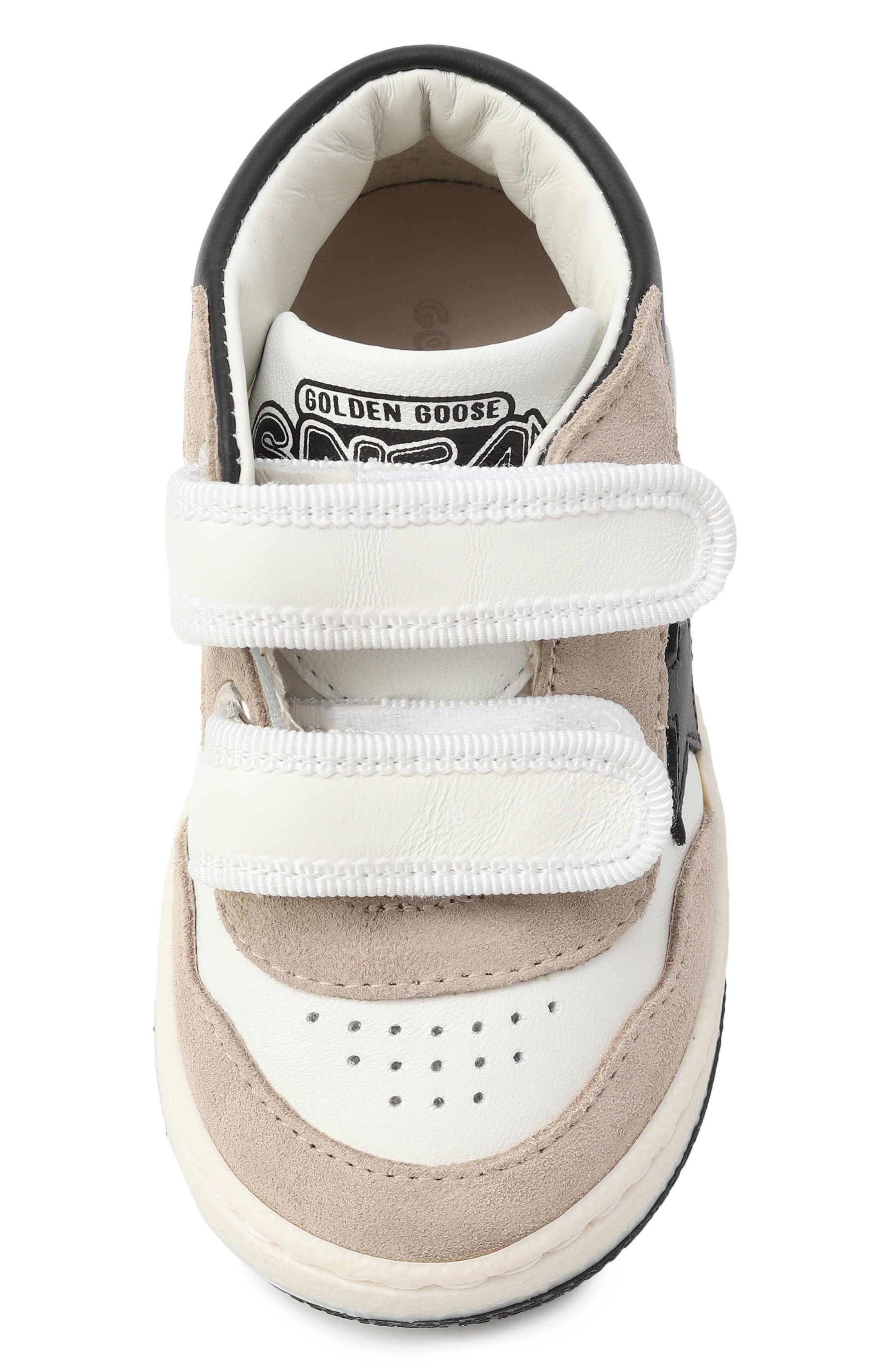 Кожаные кеды june GOLDEN GOOSE DELUXE BRAND разноцветного цвета по цене 22100 руб., арт. GJF00773.F007415, фото 4 Кожаные кеды june GOLDEN GOOSE DELUXE BRAND, арт. GJF00773.F007415, фото 4