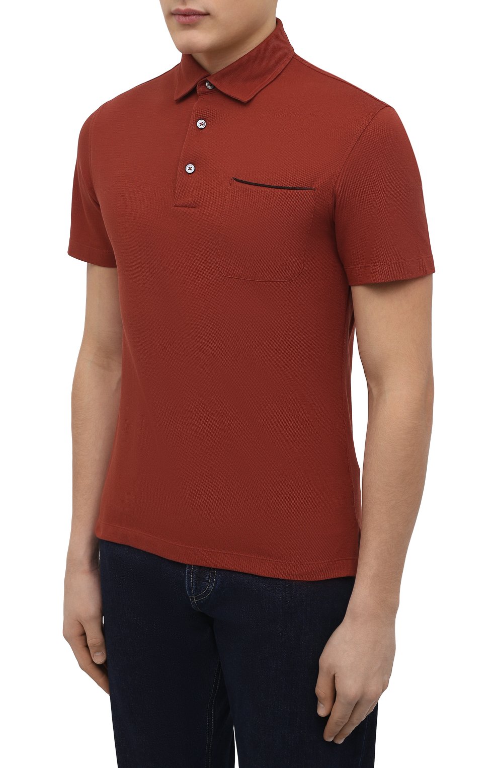 Хлопковое поло ZEGNA, арт. UW392/752, фото 3