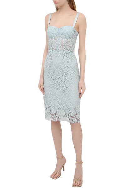 Платье из хлопка и вискозы DOLCE & GABBANA, арт. F6I6NT/HLMEA, фото 3