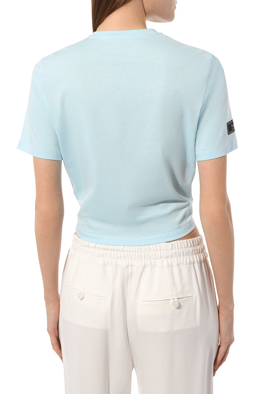 Хлопковая футболка VERSACE, арт. 1014276/1A09120, фото 4