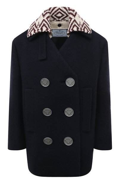 Женское пальто из шерсти и кашемира PRADA, арт. P679O-1ZY2-F0AG7-212