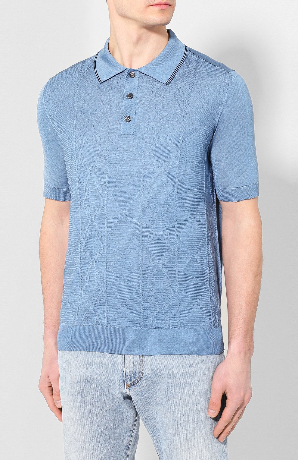 Шелковое поло ZILLI, арт. MBT-PB058-L0SA1/MC02, фото 3